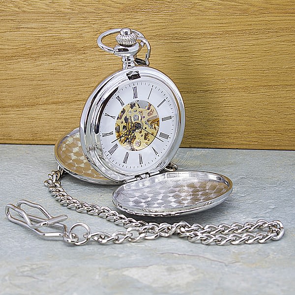 Personalised Heritage Dual-Side Pocket Watch