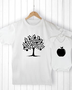 Personalised Daddy and Me Apple Set