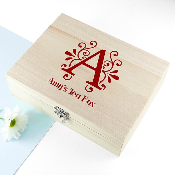 'Love Chai' Tea Box With Initial