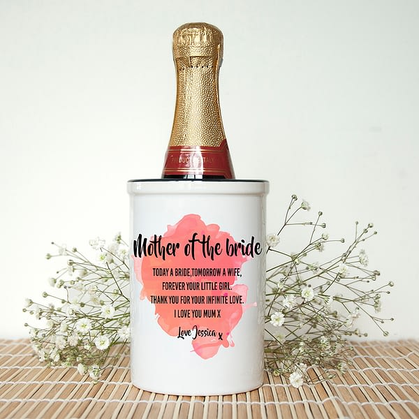 Personalised Mother of the Bride Miniature Champagne Bucket