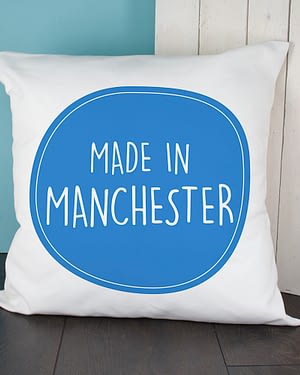 Personalised Made In Cushion Cover