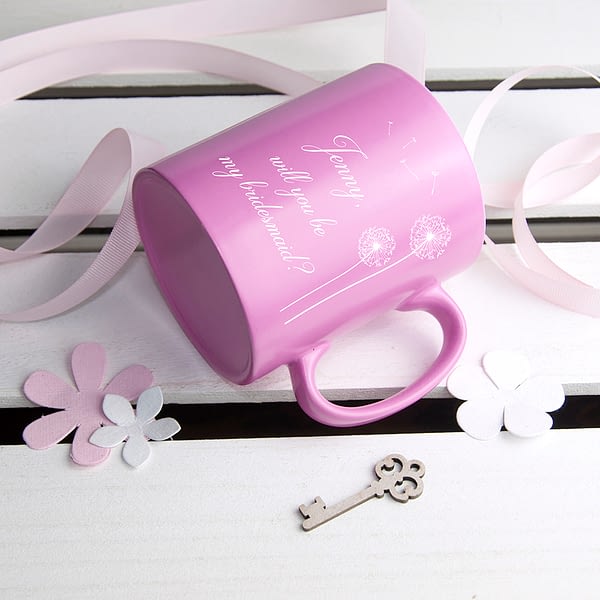 You and Me Personalised Bridesmaid Proposal Mug