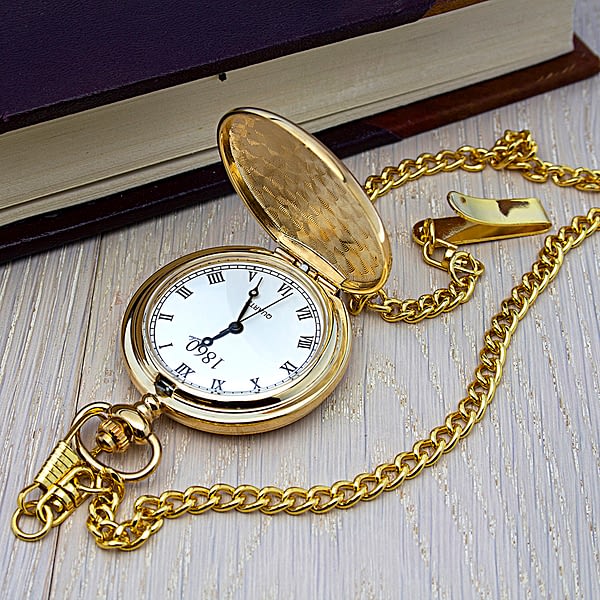 Personalised Groomsman Monogramed Pocket Watch