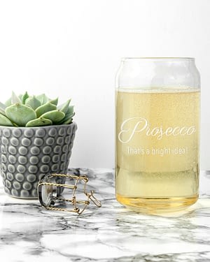 Personalised Bright Idea Can Glass