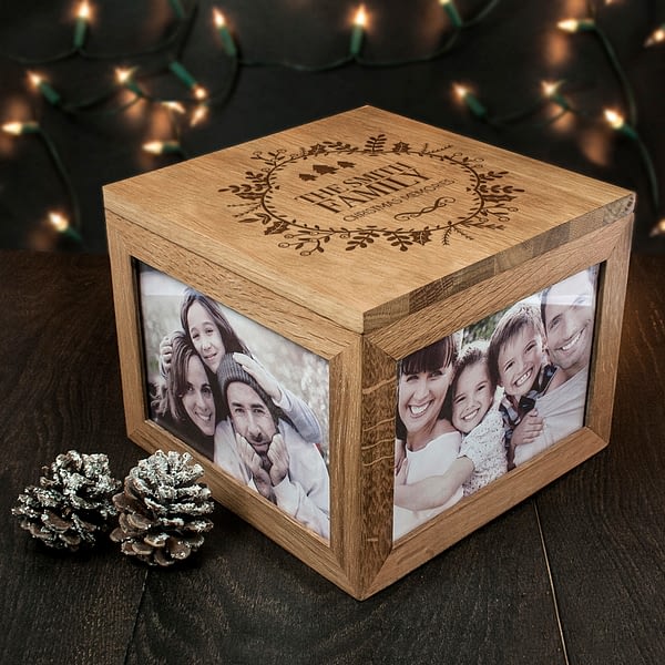 Personalised Christmas Memory Box Traditional Design