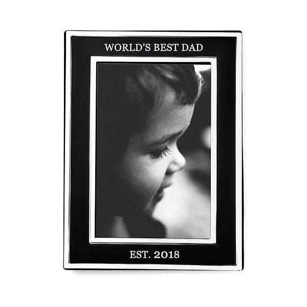 Personalised Silver Plated Father's Day Frame