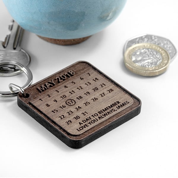 Personalised A Day To Remember Square Keyring