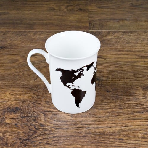 You're My World Map Bone China Mug