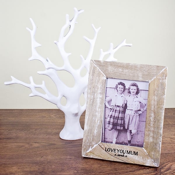 Single Rustic Photo Frame Wide Edge