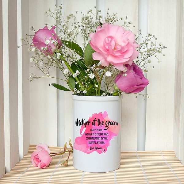 Personalised Mother of the Groom Miniature Champagne Bucket