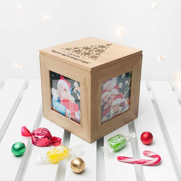 Christmas Photo Cube With Festive Treats