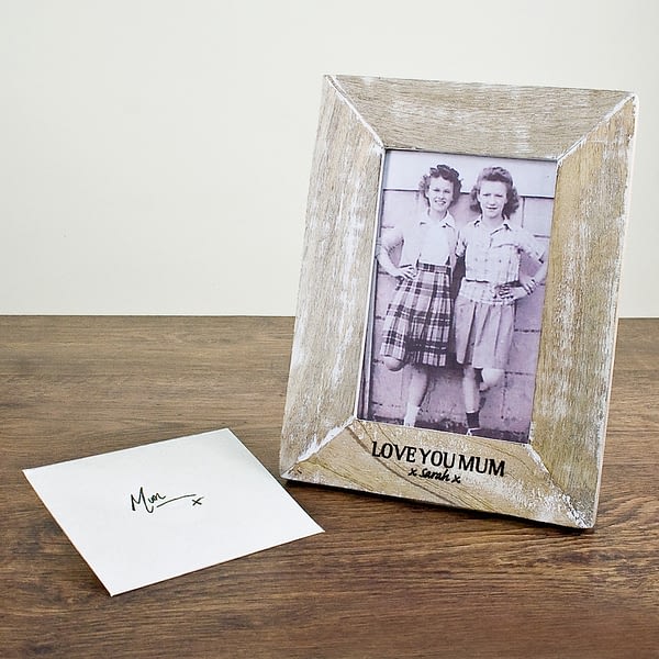 Single Rustic Photo Frame Wide Edge