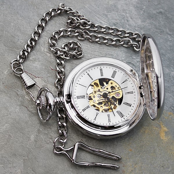 Personalised Heritage Dual-Side Pocket Watch