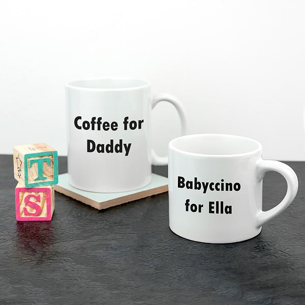 Personalised Daddy & Me Tea Time Mugs