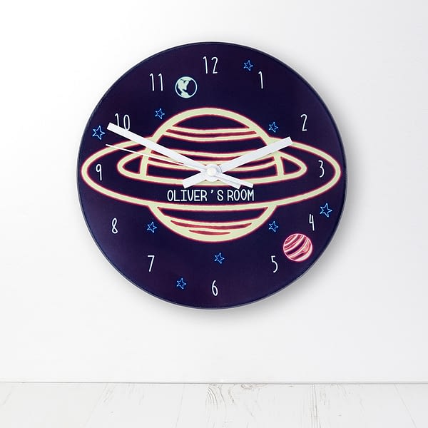 Out Of This World Personalised Space Wall Clock