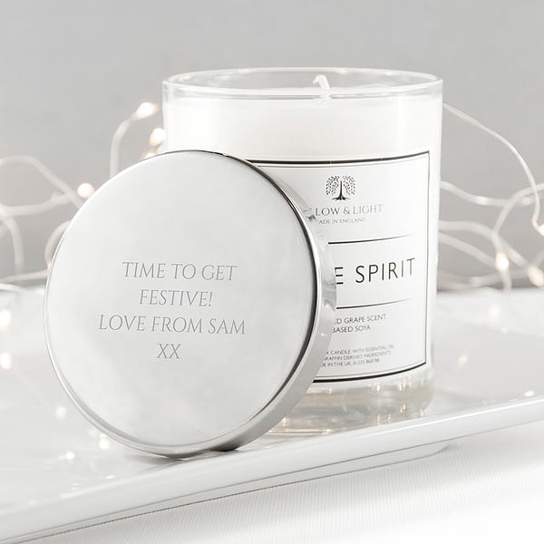 Personalised Festive Spirit Candle