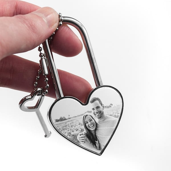 Personalised Favourite Memory Heart Padlock