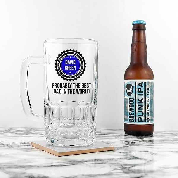 Personalised Probably The Best Beer Glass Tankard