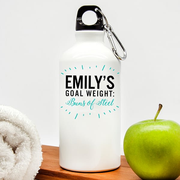 Personalised Goal Weight Water Bottle