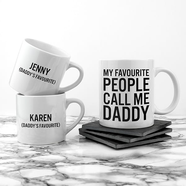 Personalised Daddy & Me Favourite People Mugs