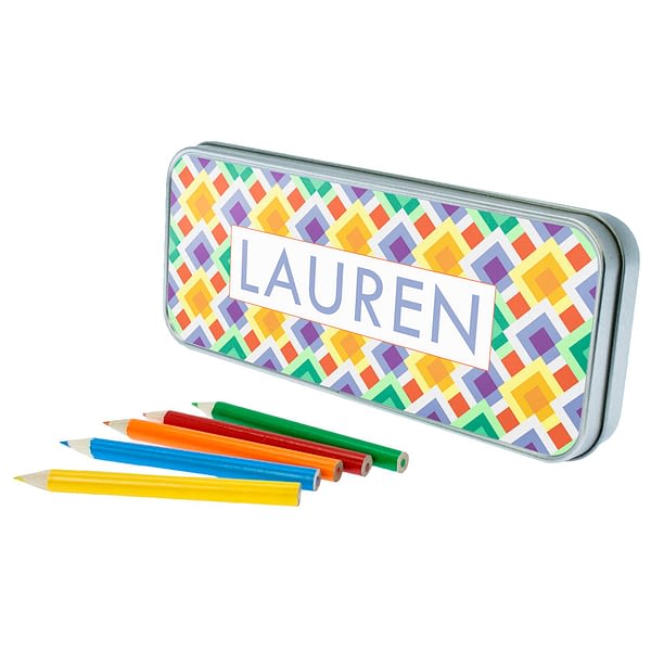 Funky Diamond Pattern Pencil Case