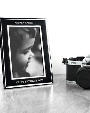 Personalised Silver Plated Father's Day Frame