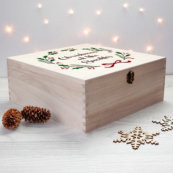 Personalised Jolly Holly Christmas Eve Box