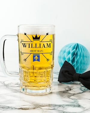 Royal Emblem Wedding Tankard