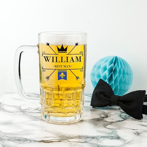 Royal Emblem Wedding Tankard