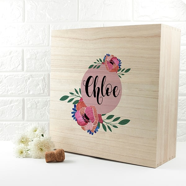 Personalised Blooming Flower Bridesmaid Box