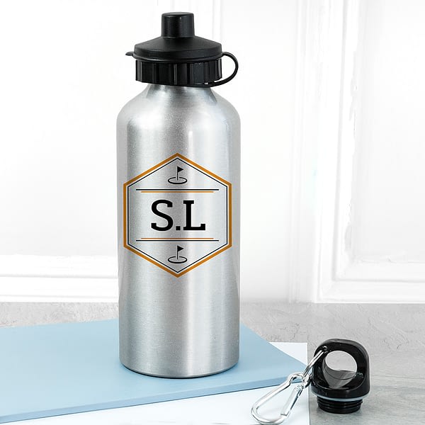 Personalised Iconic Pursuits Silver Water Bottle