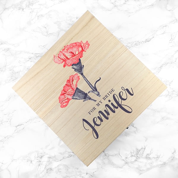 Personalised For My Bride on Our Wedding Day Box