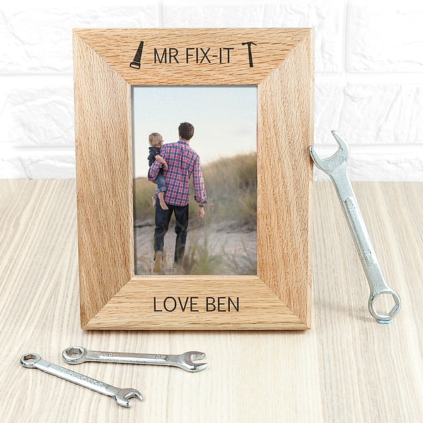 Wordsworth Collection Mr. Fix-it Engraved Photo Frame