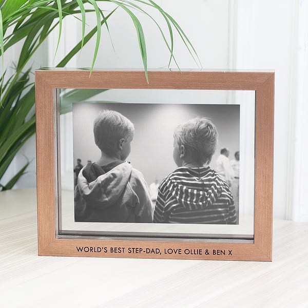 Personalised Metallic Copper Toned Photo Frame