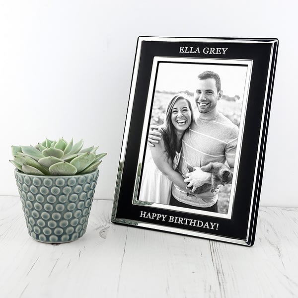 Personalised Silver Plated Birthday Frame