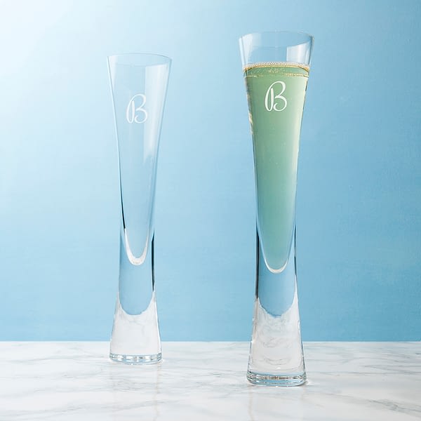 Personalised LSA Champagne Flutes Set of 2