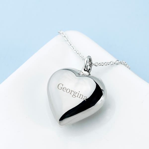 Personalised Cherish Heart Necklace