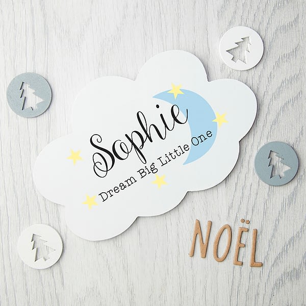 Personalised Keep Dreaming Cloud Wall Hanging