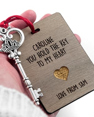 Personalised The Key My Heart Keepsake