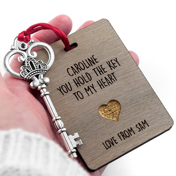 Personalised The Key My Heart Keepsake