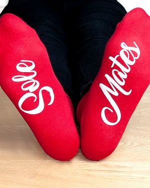 Personalised Sole Mates Romantic Socks