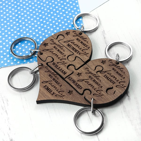 Personalised Family Together Keyring