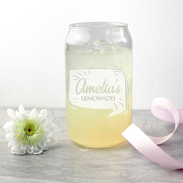 Personalised Lemonade Can Glass