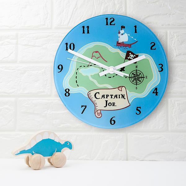 Arrrr! Personalised Pirate Wall Clock