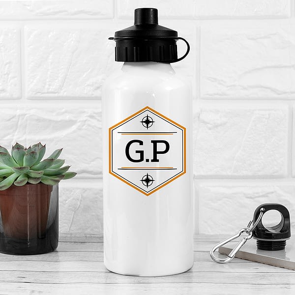 Personalised Iconic Pursuits White Water Bottle