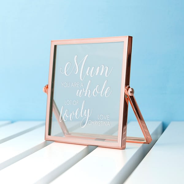 Engraved You're Lovely Rose Gold Frame