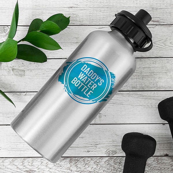 Personalised Silver Water Bottle