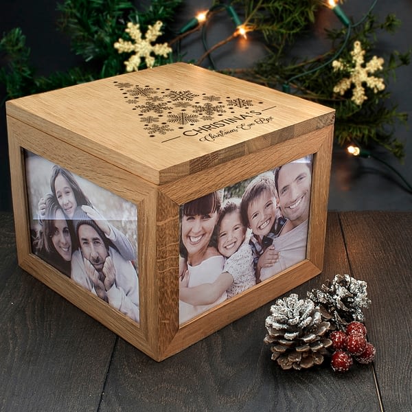 Personalised Christmas Memory Box Tree Design