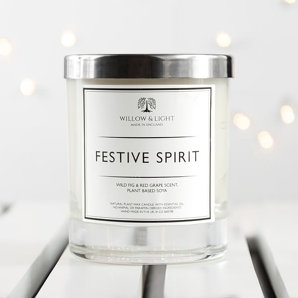 Personalised Festive Spirit Candle