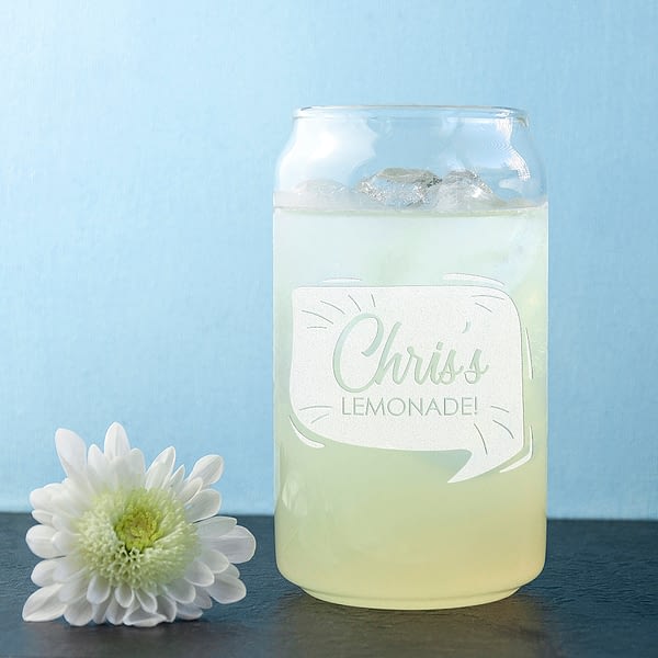 Personalised Lemonade Can Glass